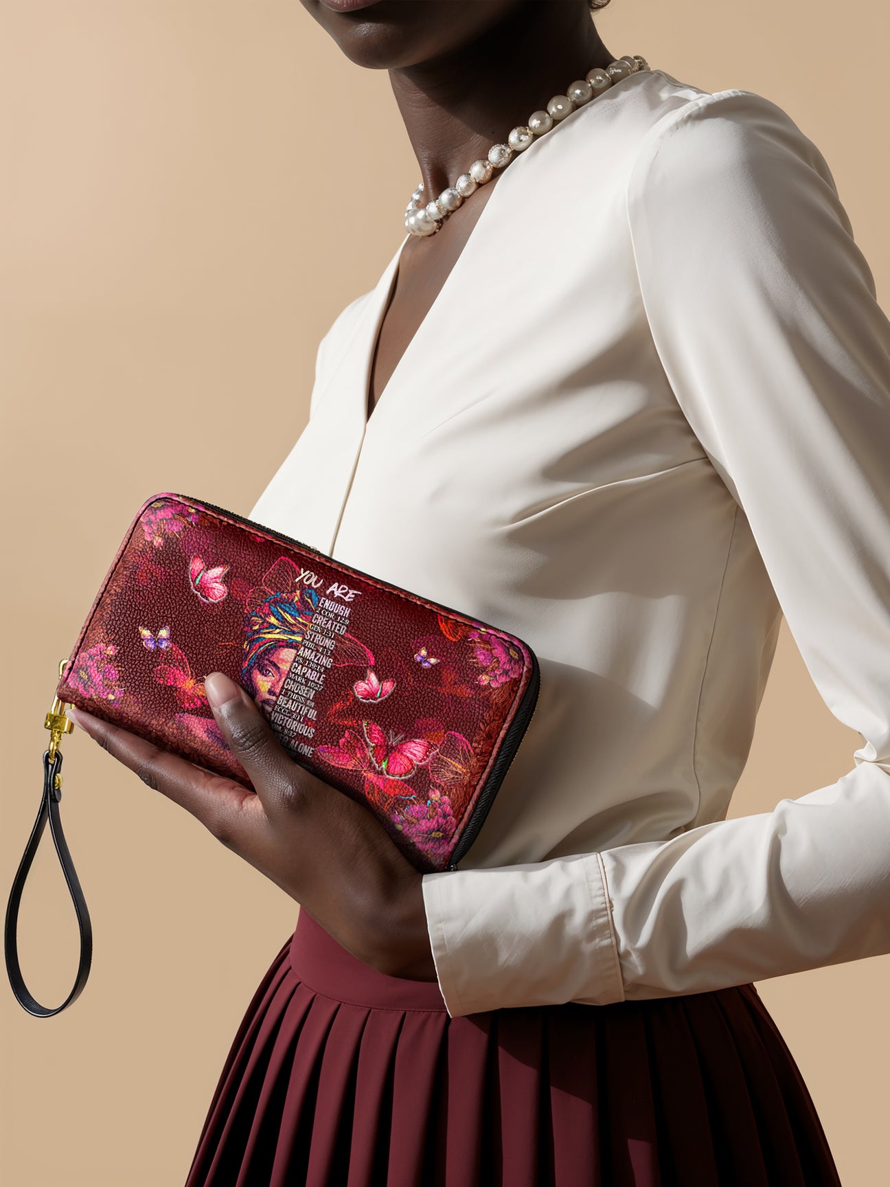 Sistabag “IMANI” POMEGRANATE RED WALLET