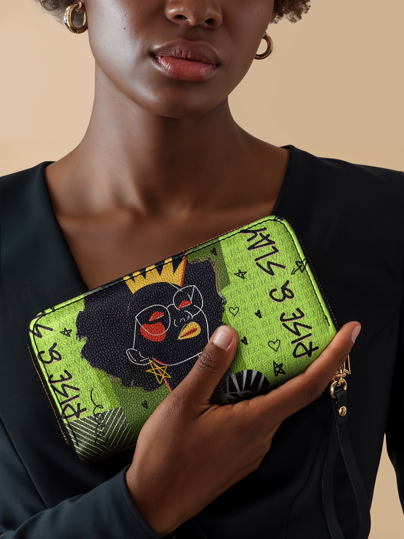 Sistabag “AINA” LIME POP WALLET