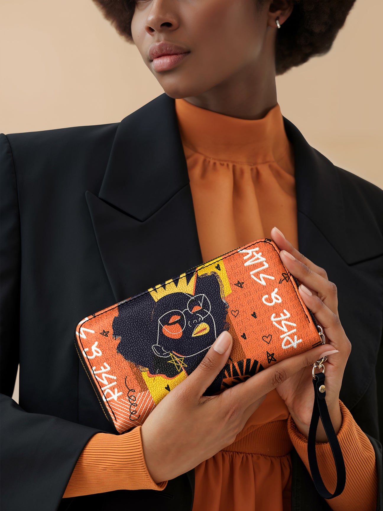 Sistabag “AINA” ORANGE SORBET WALLET