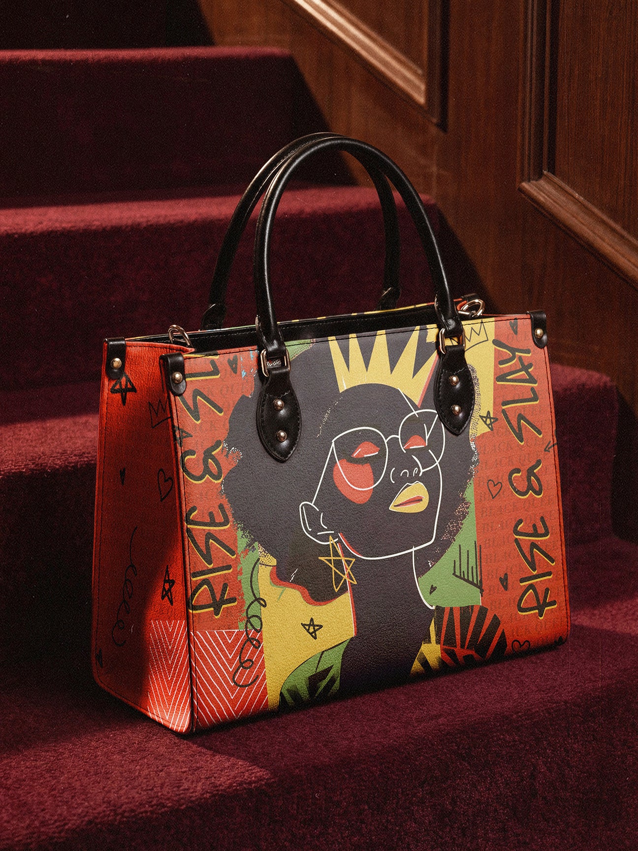 Sistabag “AINA” FLAME RED LEATHER HANDBAG