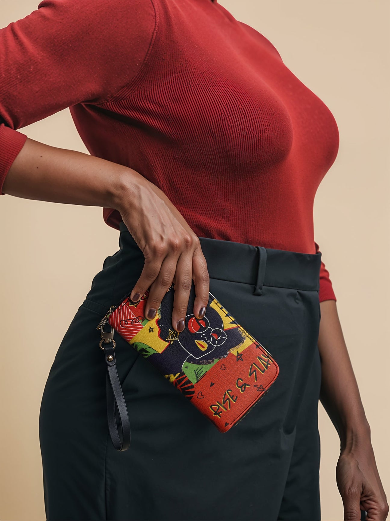 Sistabag “AINA” FLAME RED WALLET