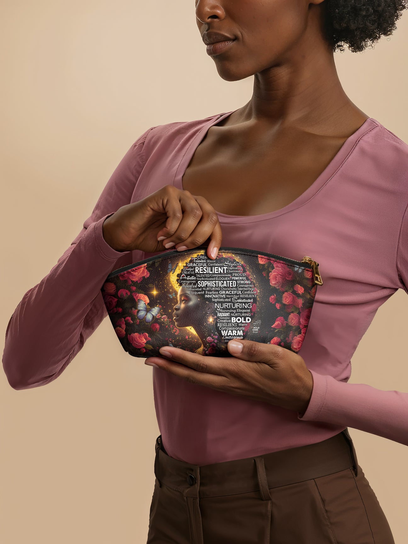 AFROYLA “AURENNA” ECLIPSE MAKEUP BAG