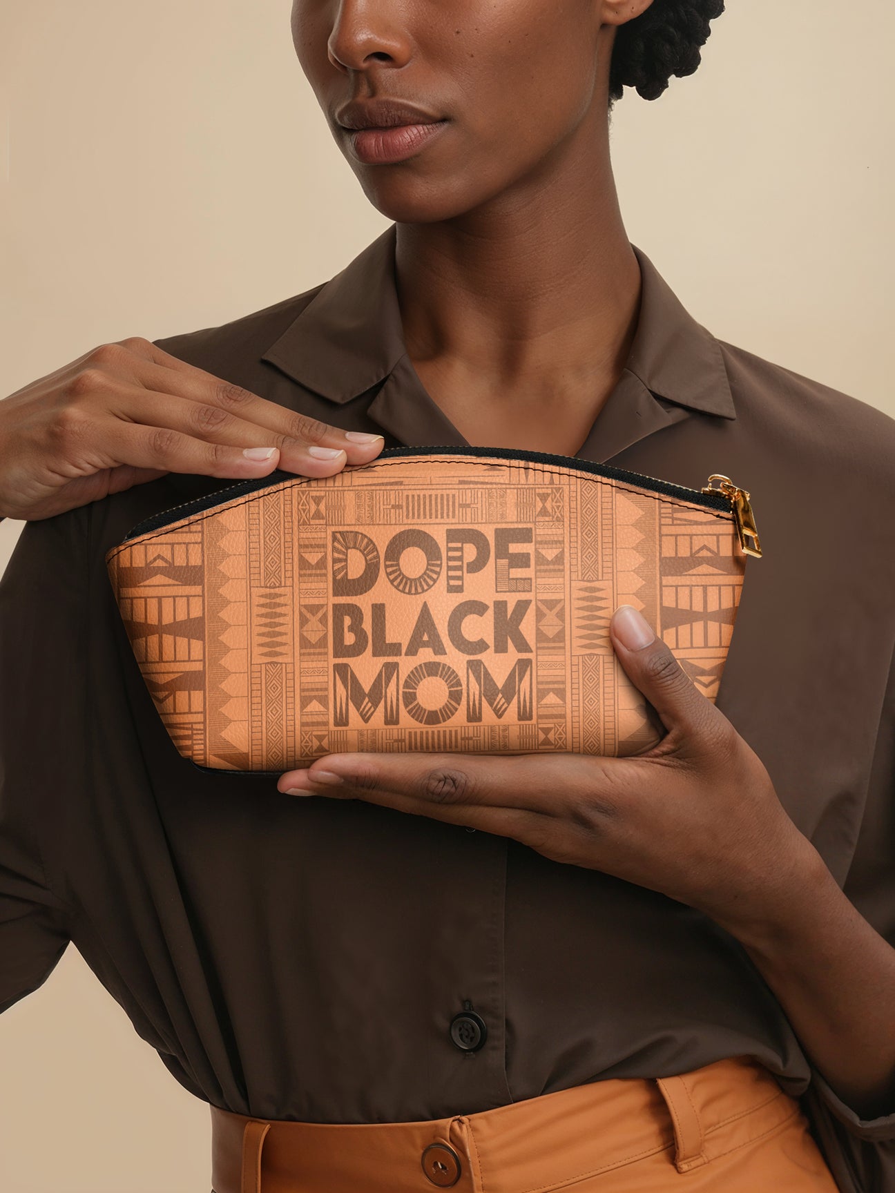 AFROYLA “DOPE BLACK MOM” ECLIPSE MAKEUP BAG