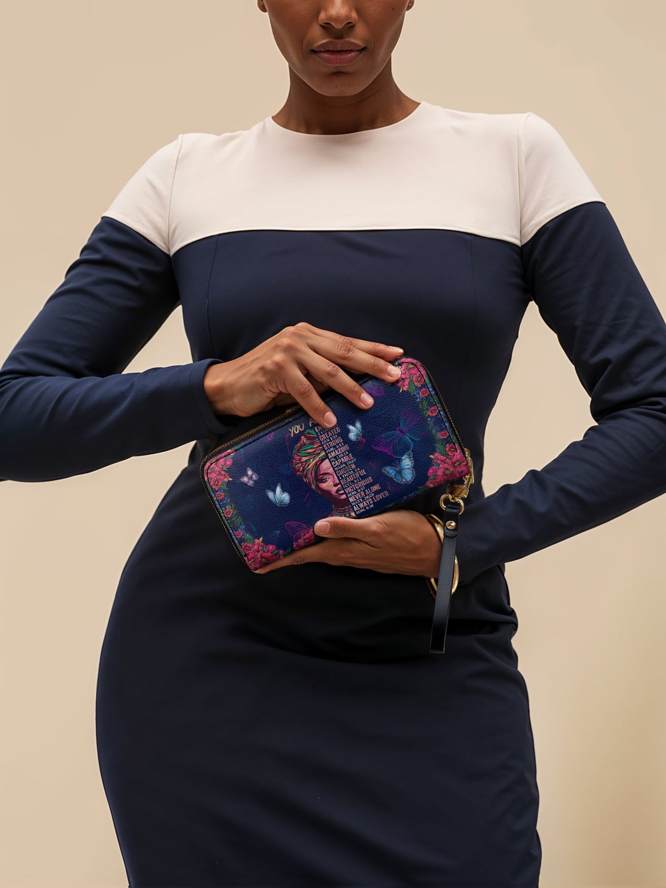 Sistabag “IMANI” BLUE ORCHID WALLET