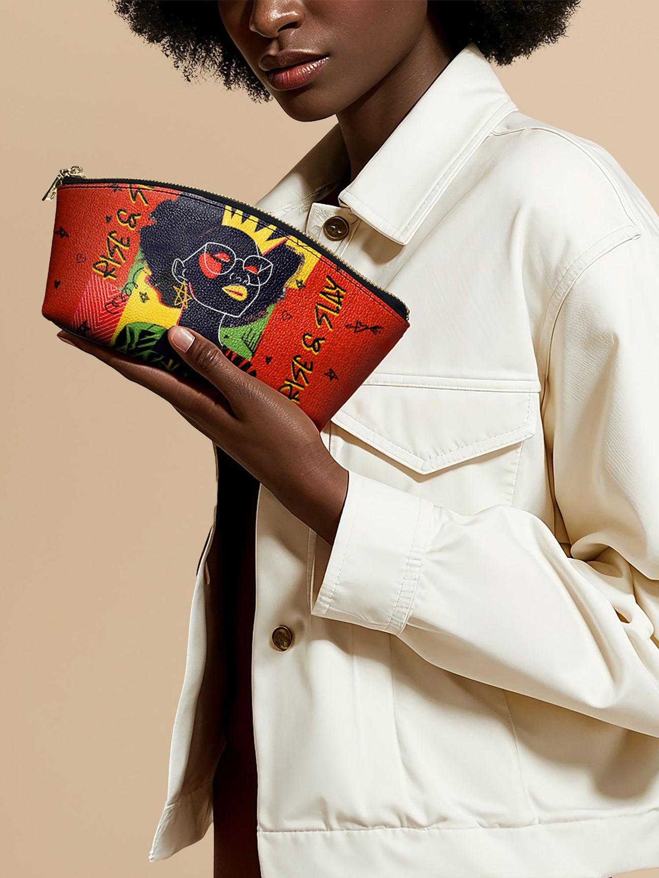Sistabag “AINA” FLAME RED ECLIPSE MAKEUP BAG