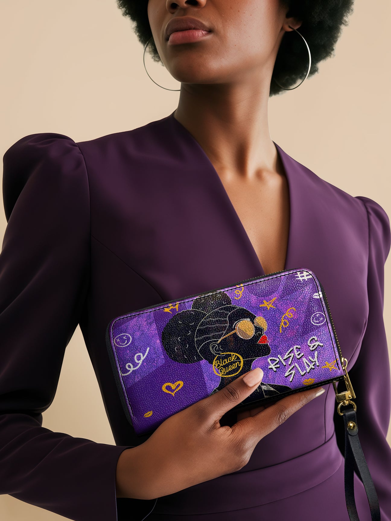 Sistabag “SANAA” PURPLE CRAYON WALLET